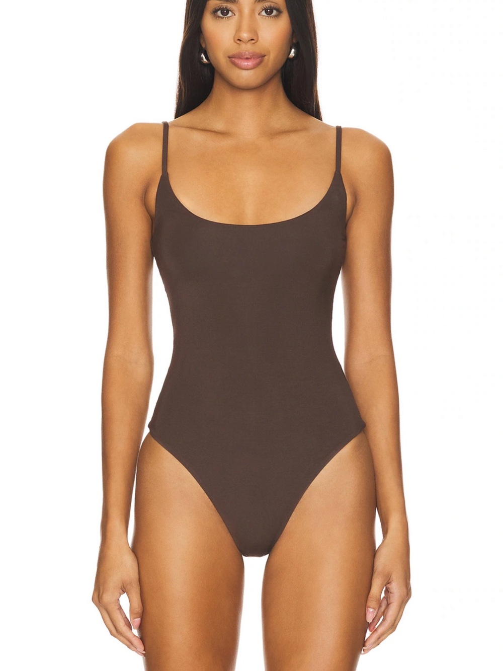 REVOLVE Whittney Bodysuit in Espresso Brown - Size M